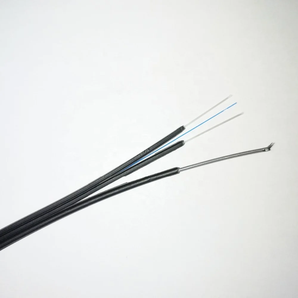 Outdoor FTTH drop Cable with single steel wire