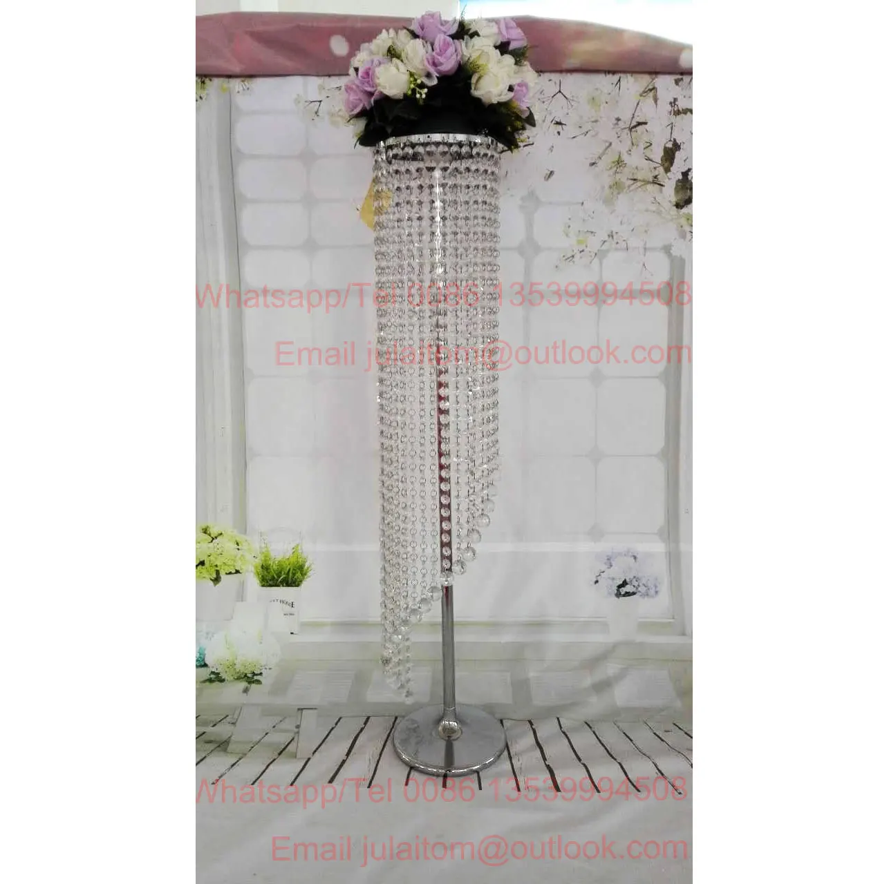 High Elegant Crystal Wedding Aisle Pillar For Weddings Decor Buy