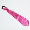 Color changing flash sequin neck led tie