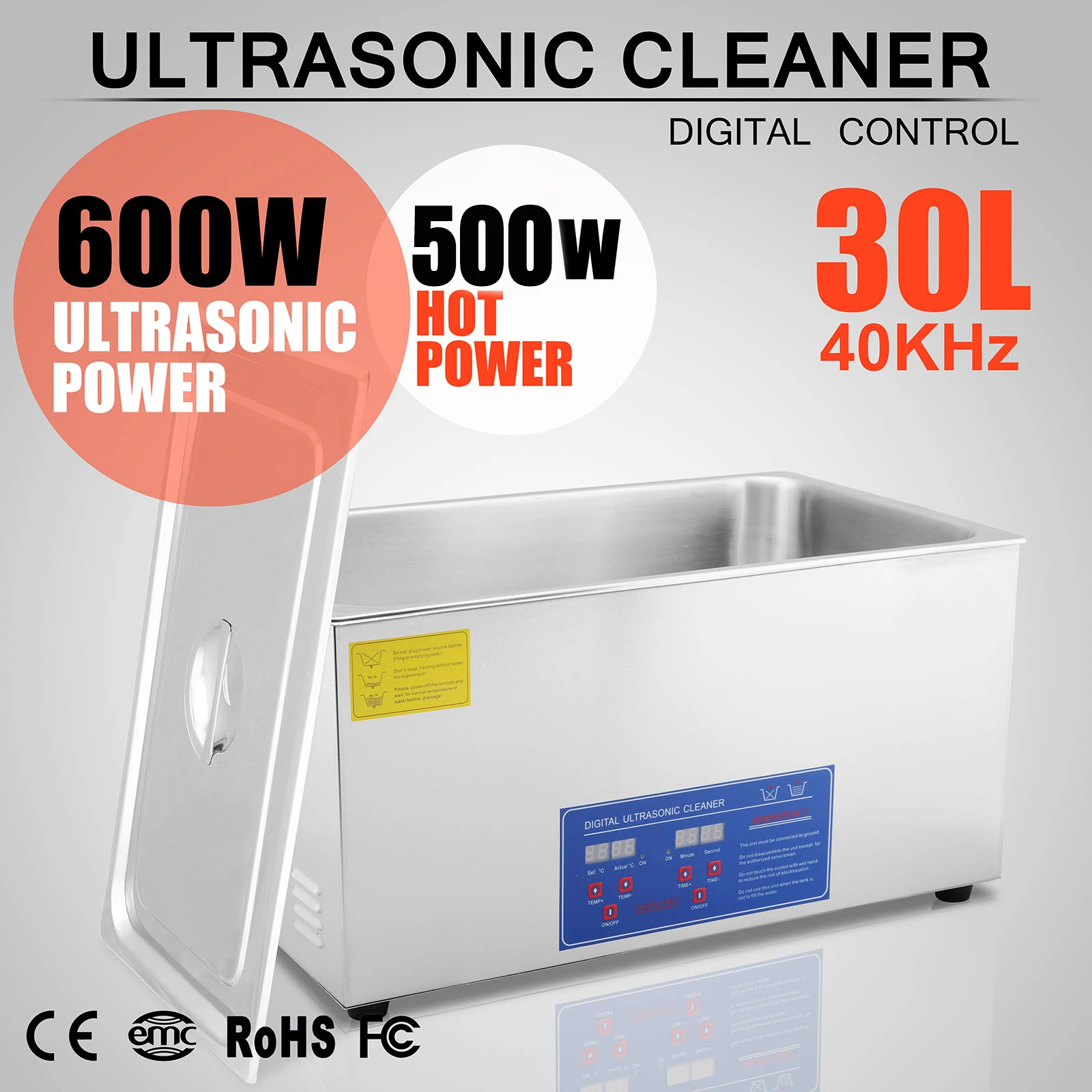 30l Power Adjust Digital Big Ultrasonic Cleaner Jps100a Buy