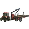 ATV trailer with crane for loading log / wood