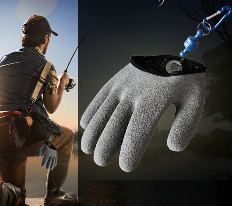 Fishing Gloves Professional Waterproof Catch Fish Gloves With