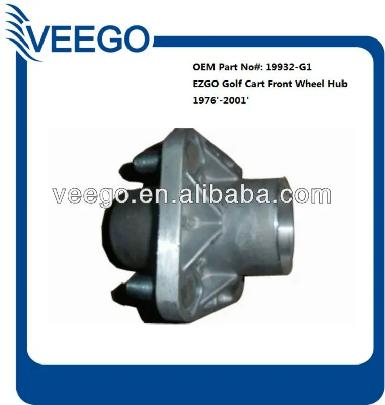 Ezgo Golf Cart 19762001 Front Wheel Hub Kit With Bearings And Seals