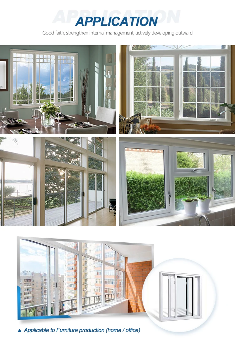 Gabon 6063 6061 aluminium profile make doors windows anodized silver mat aluminum profiles window frame