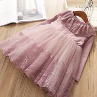 

2019 New fashion lace TUTU kids girls party dress high quality wholesale children dresses