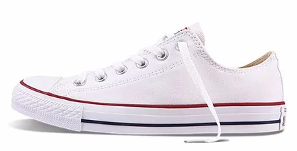 white plain canvas shoes