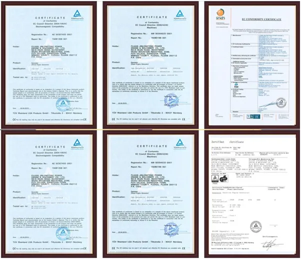 Certificate for 5KVA Generator