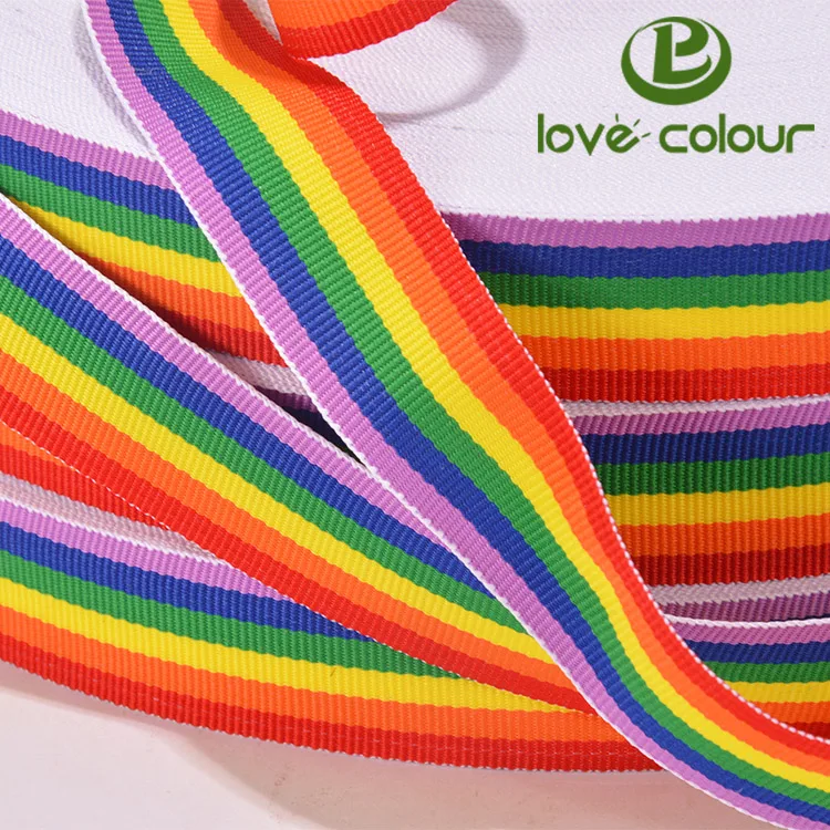 Rainbow webbing strap