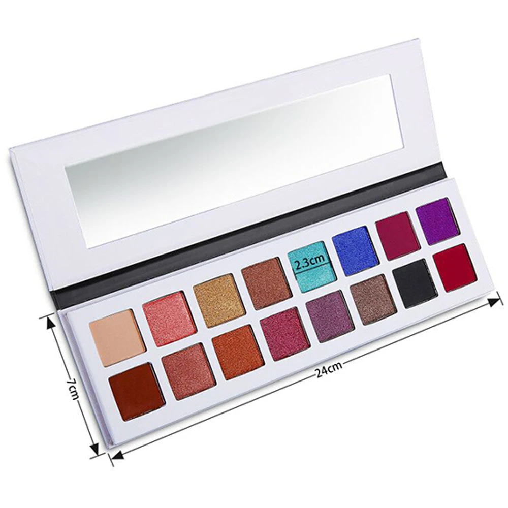 

Hot Custom Eyeshadow Palette 16 Colors Matte and Shimmer Wholesale Paper Palette