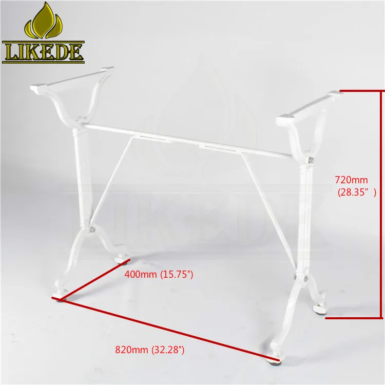 New Design Cast Iron Coffee Table Frame Cross Legs Crank Base for Dining Table Furniture Legs