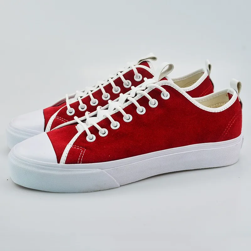 sneakers with leather upper