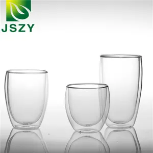 Image of Wholesale Customized Double Layer Tea Glass Cup