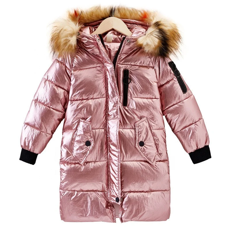 

New Fashion Girls Long Sleeve Warm Hooded Outerwear Children's Winter Warm Jacket