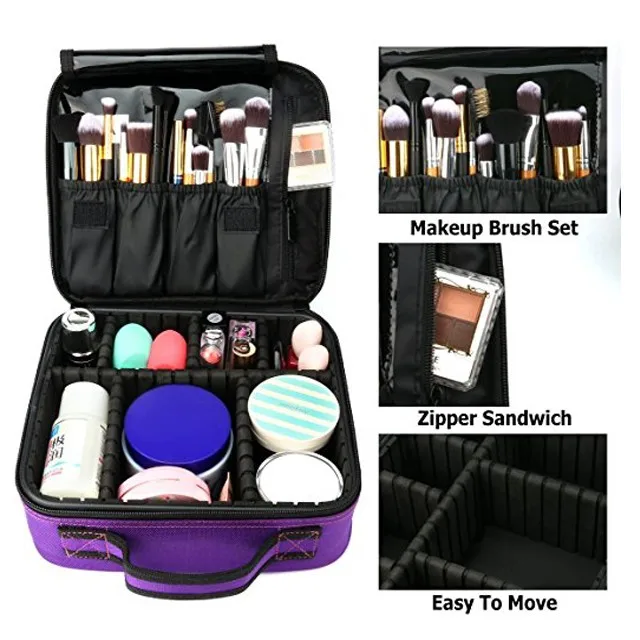 Iso Bsci Factory Eco Friendly Custom Mesh Leather Beauty Travel