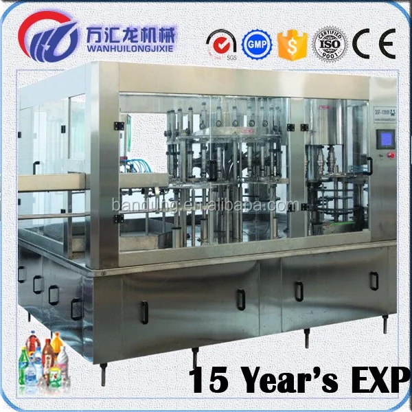 Bottle washing filling and capping 3 in 1 monoblock machine