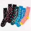 Fruits Food Banana Pineapple Cherry Lemon Avocado Ankle Novelty Mens Crew Fun Socks