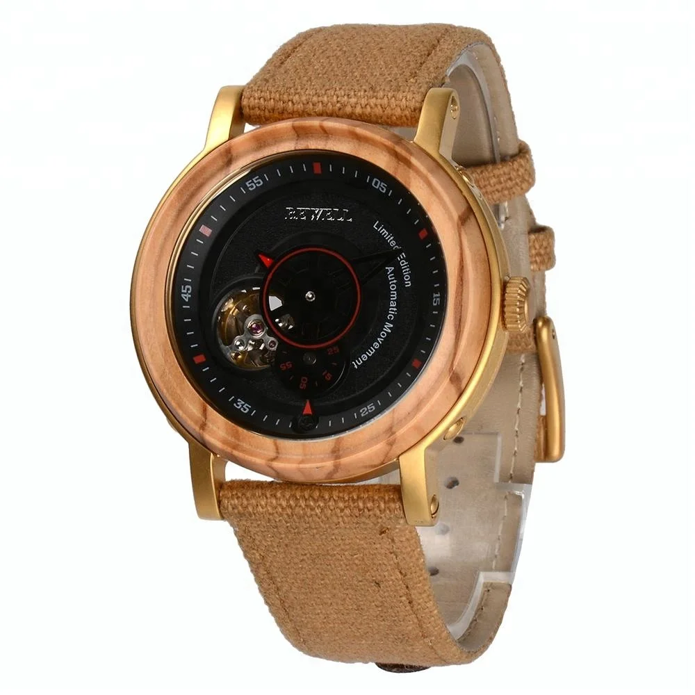 

Handmade Wooden Wrist Watch Luxury Wood Watch Men Automatic Watch