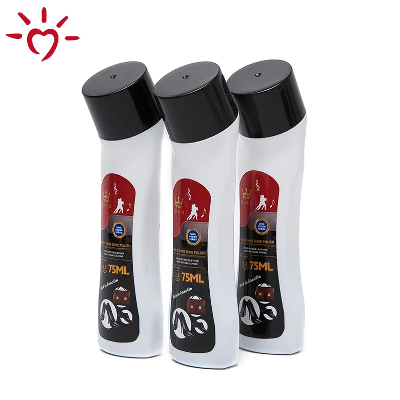 Factory price brand 75ml leather shoe cleaner liquid shoe polish
