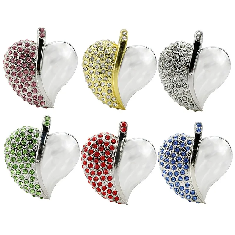 

Heart Shape Usb Flash Memory Jewelry Usb Stick For Wedding Gift