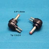 Right angle 2 Tips 1.5+2.0 to 3.5*1.35mm Male DC Power Jack Plug Adapter Connector for PC Laptop Camera Adapter etc.