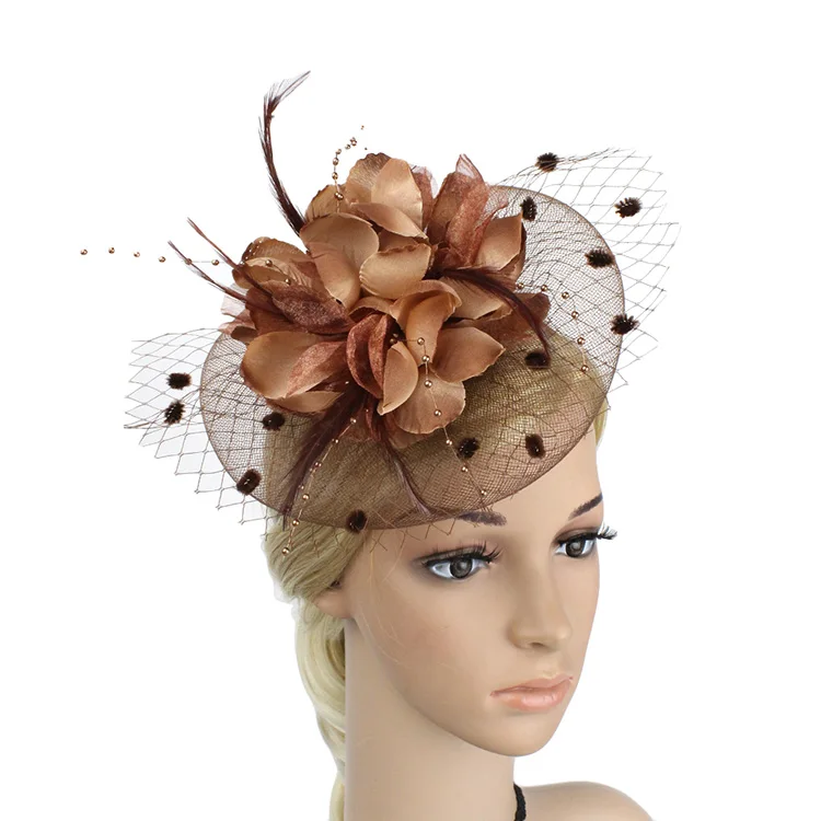 

New Design Womens Fascinator Veil Flower Cocktail Tea Party Headwear