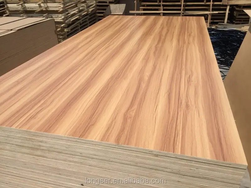 18mm White And Wood Grain Melamine Laminate Plywood Hdf To