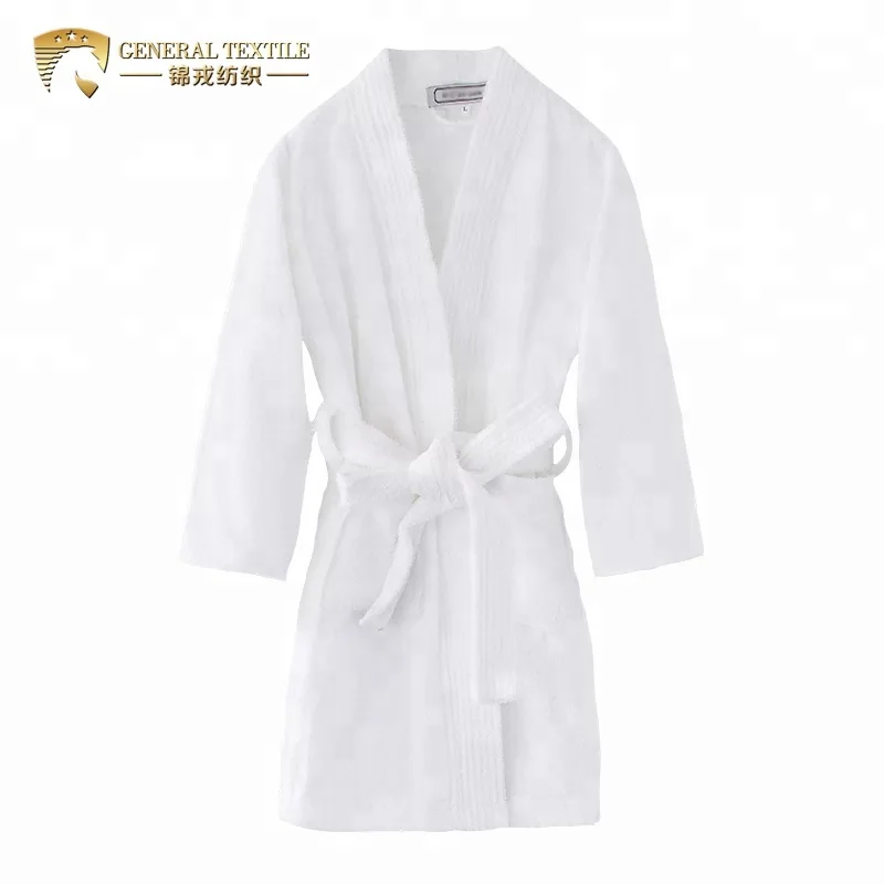 

Wholesale Western Design 100% Cotton Velour Bathrobe, White(or customized)