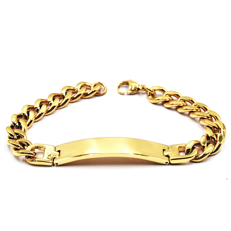 

2019 New Arrival Fashion Jewelry Couple Bracelets Chain Ladies Bracelet Custom Logo, Gold plated;rose gold plated;steel color;black