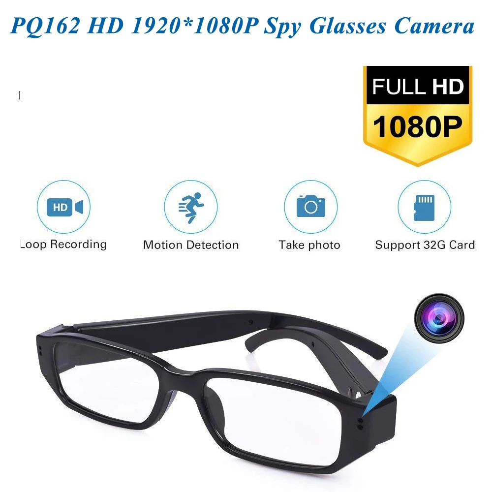 1080p Glasses Hidden Camera Video Eyeglasses Date And Time Stamped