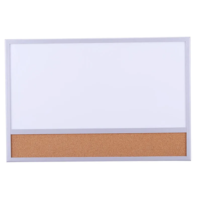 
40*60 Combination Magnetic Whiteboard Bulletin Cork Board in Wooden Frame 