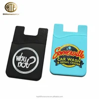 

Logo printing silicone smart phone wallet for promotions