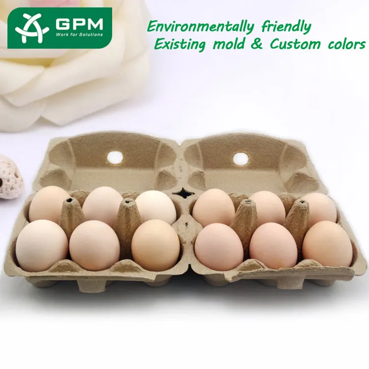 High Quality Biodegradable Paper Egg Carton Packaging For Chicken Eggs