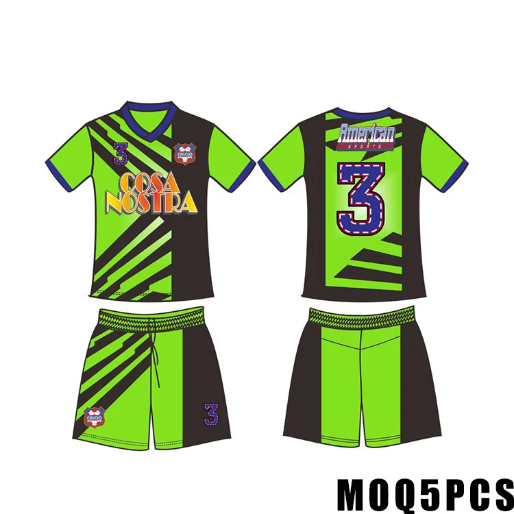 Design Your Own Soccer Jersey Soccer Uniform Polyester Mens Soccer