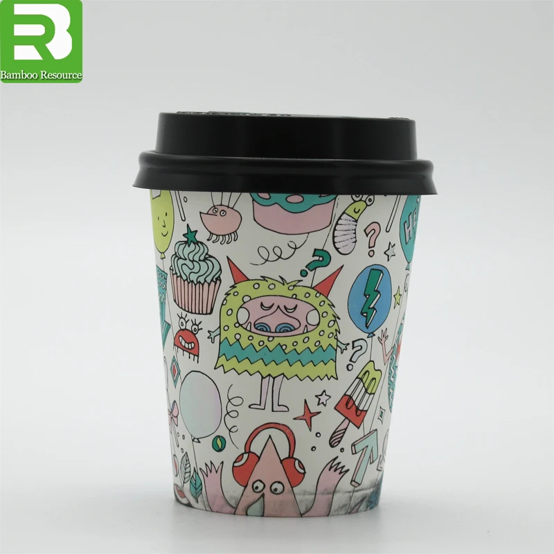 Manufacturer Supply Wholesale Recyclable Cheap Custom Branded Color Printed Business 7Oz Disposable Coffee Tea Paper Cup
