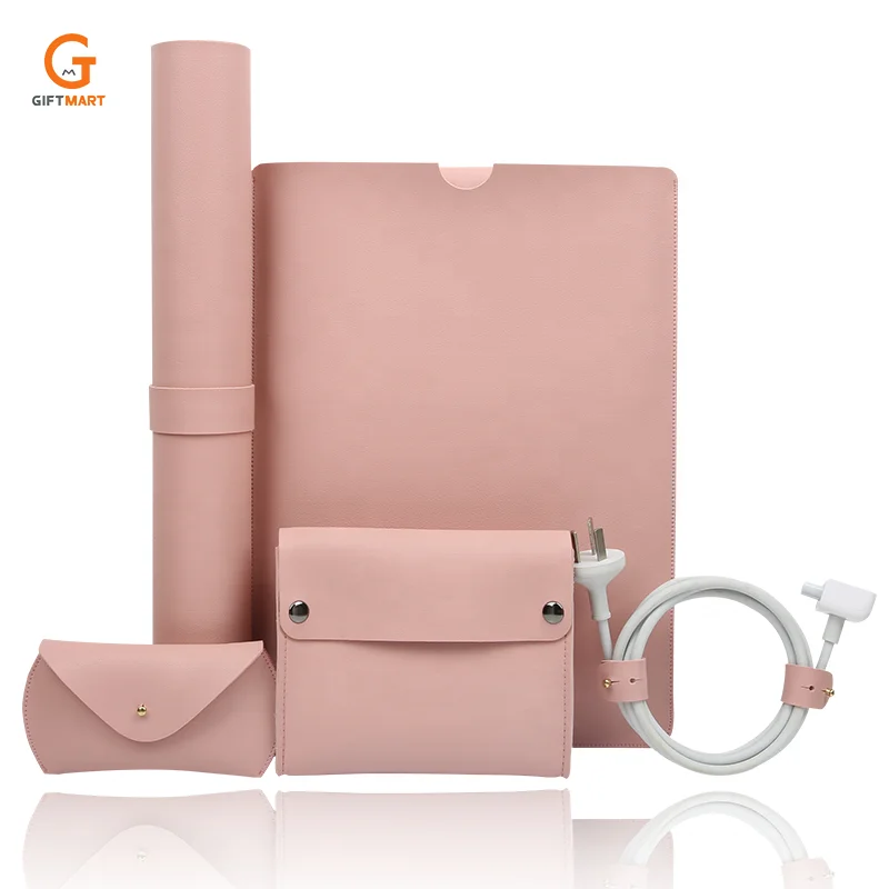 

Custom Computer Mouse Pad PU Leather Office Full Desk Protector Mat for Macbook, Colorful