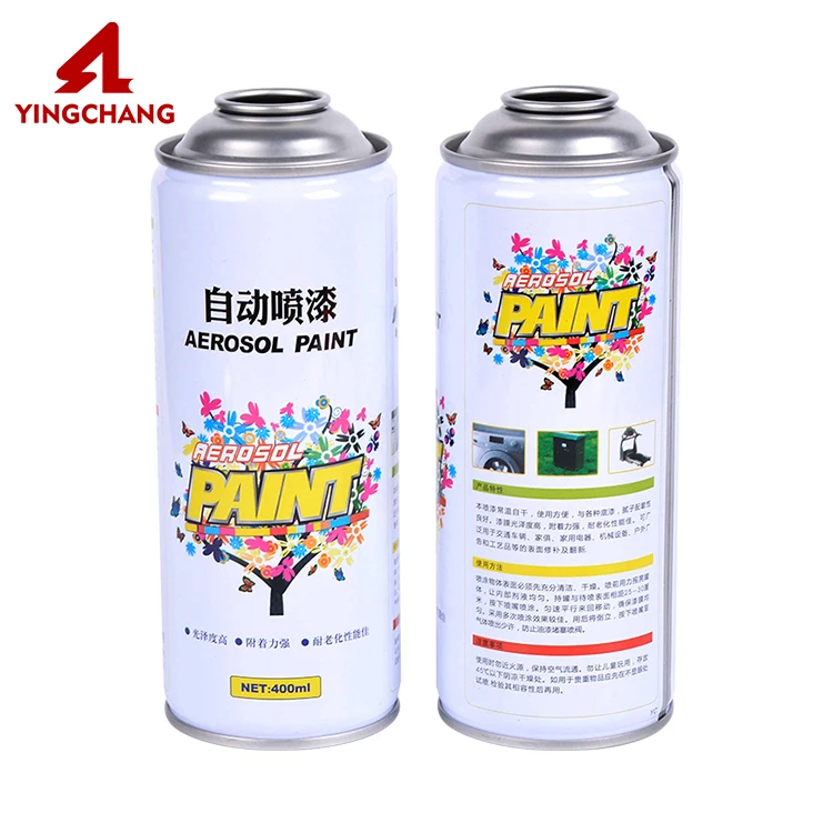 aerosol tin can for spray paint packaging