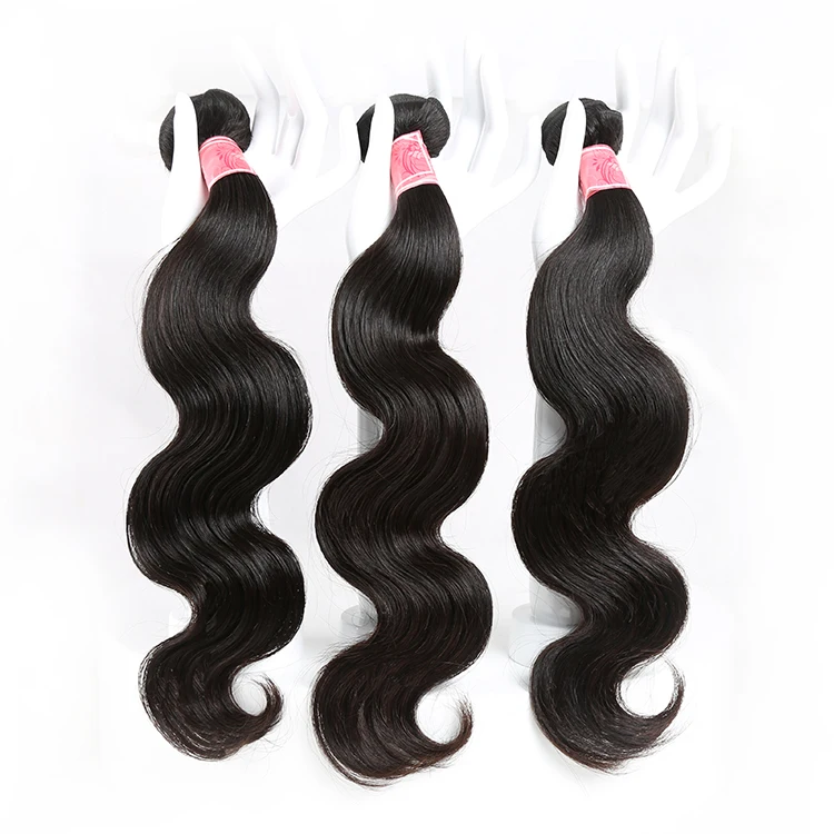 

Free Shipping Brazilian Virgin Hair Body Wave 100% Unprocessed Brazilian Human Hair Weave Remy Hair Extension, Natrual color