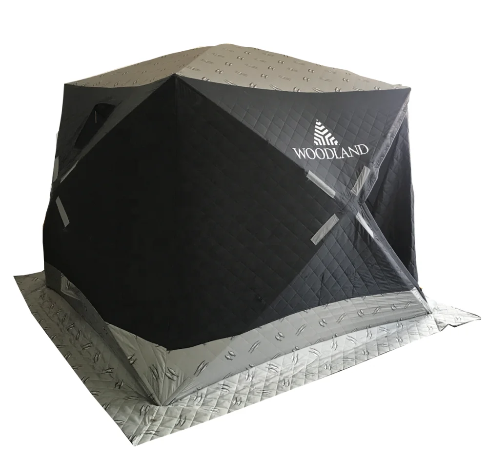 

Tent Ice Fishing quickset Fatfish pop up portable Triple-Layer Sewn-and-quilted carp ice fishing Tent