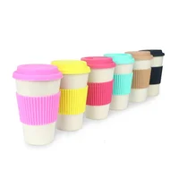 

2020 best seller eco travel tumbler bamboo fiber tumbler cups coffee mug custom logo cheap promotional gift