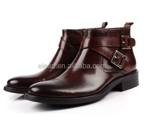 

Italian shoe brands genuine leather men boot, Brown,black