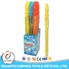 Funny kids plastic blowing soap wholesale stick flexible bubble toy