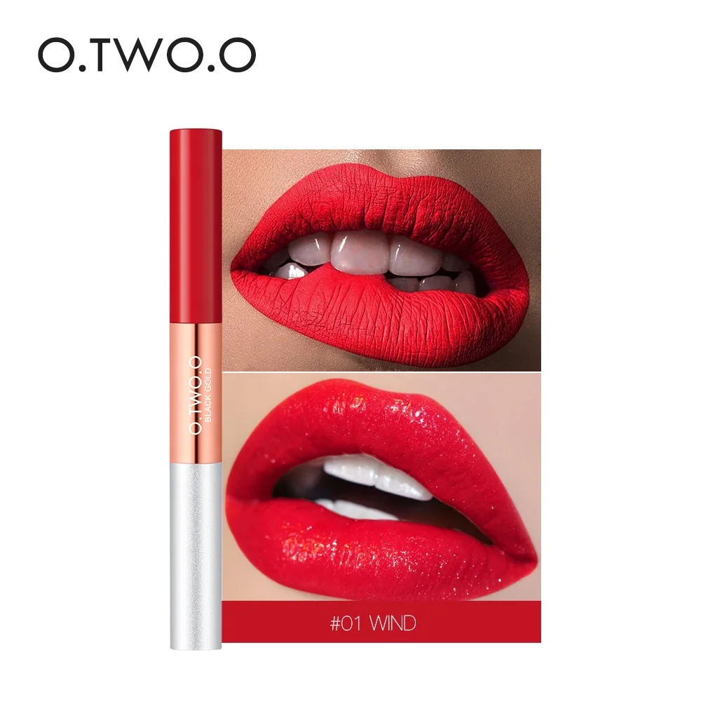 

O.TWO.O Double Head Gloss and Matte Long Lasting Liquid Lipstick 6 Colors