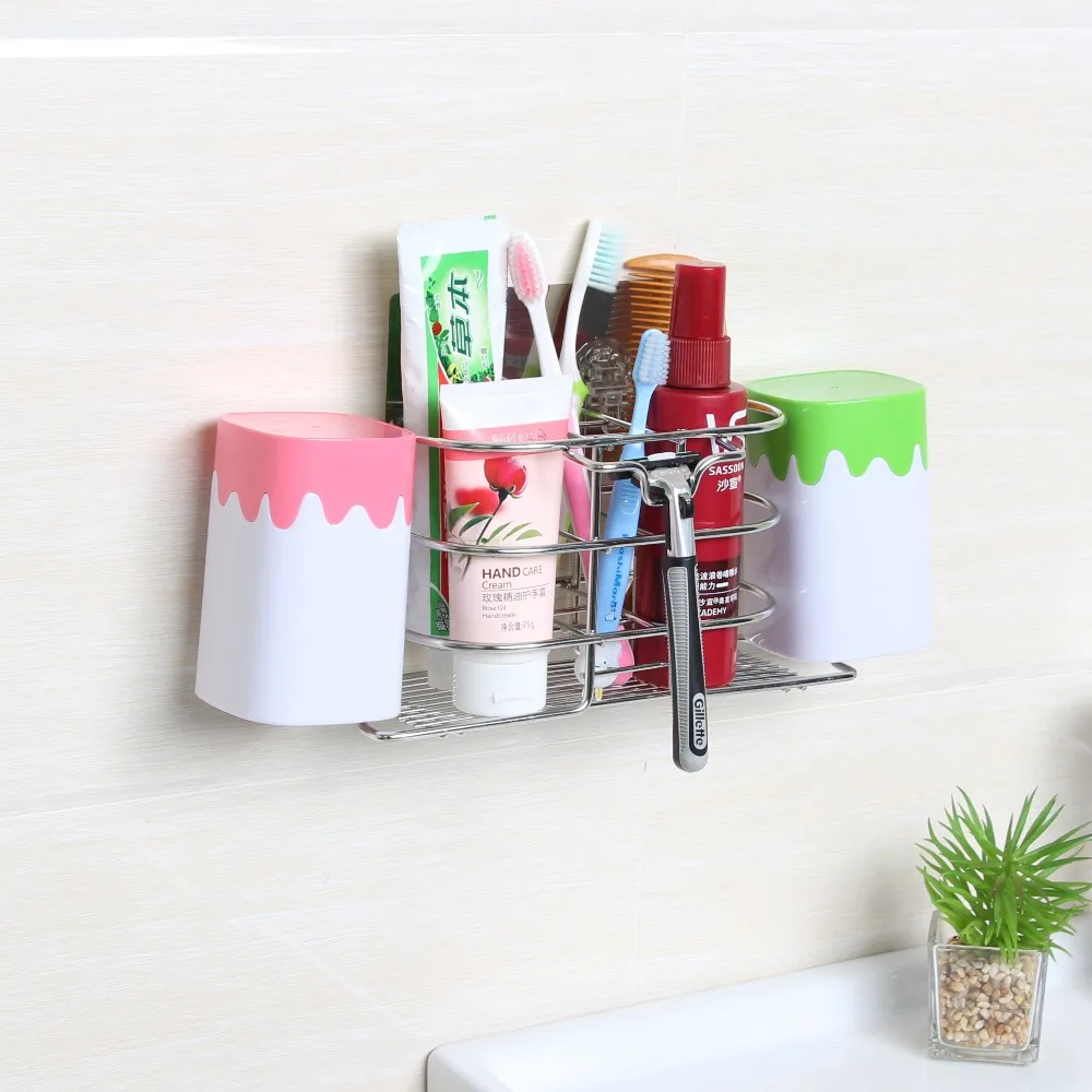 

Bathroom Sets Suction Cup Animal Toothbrush Holder With Razor Holder