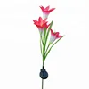 Outdoor Solar Garden Stake Lights, Solar Powered lily Flower Lights for Garden Back Yard Patio Christmas Decoration