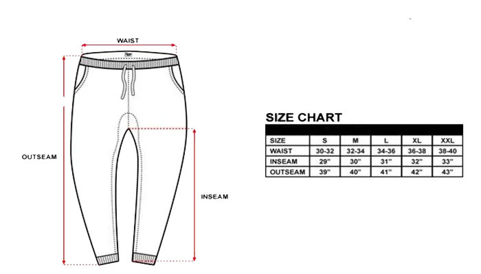 half pant size chart