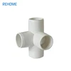 2016 Manufacture PVC Pipe Fittings White Color 4-way Angle Cross