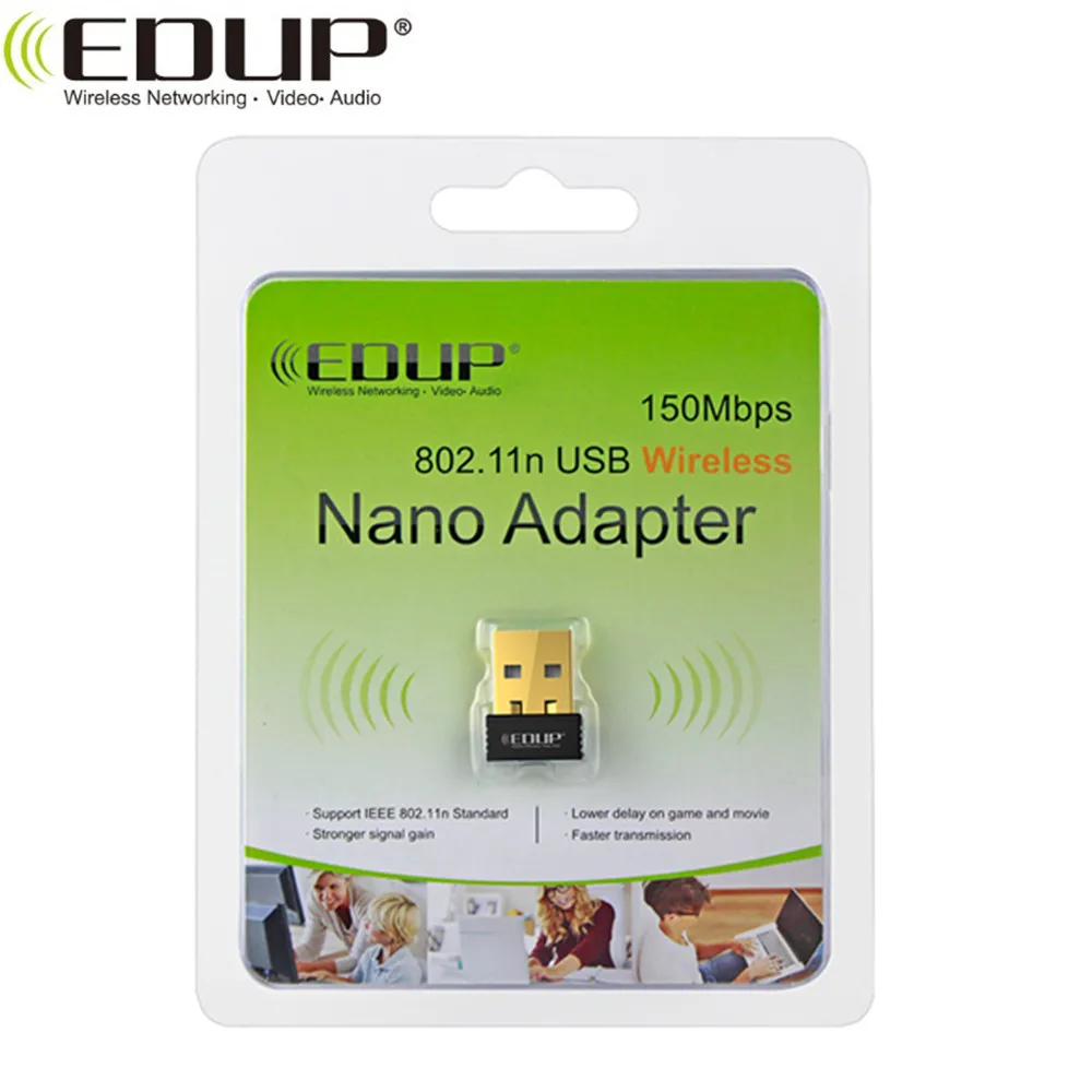 

EDUP EP-N8553 802.11n Mini 150Mbps Ralink RT7601 MTK 7601 MTK7601 Chipset Wireless USB Wifi Adapter