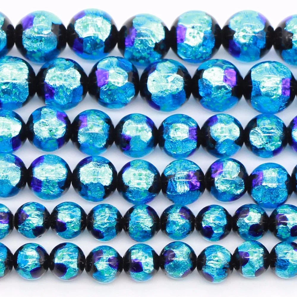 Wholesale Round Luminous Blue Glass Beads Buy Luminous Glass Beads