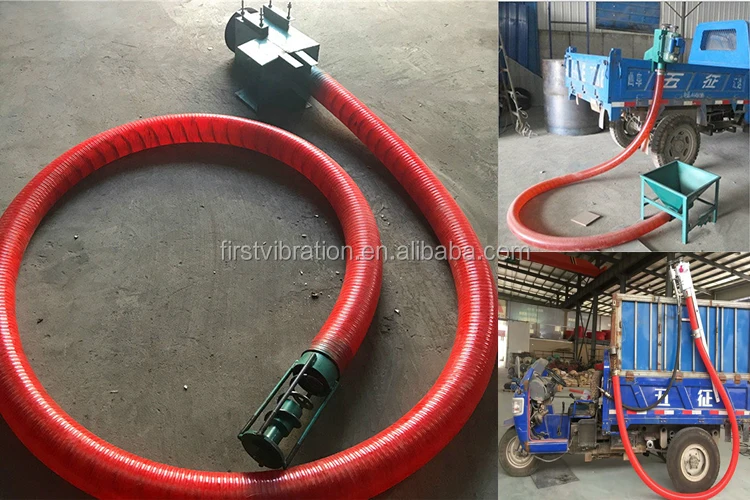 20t/h Grain Suction Machine Flexible Tube And Auger Spring Screw Conveyor For Corn