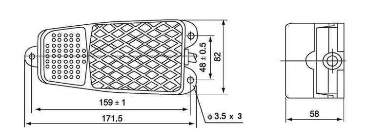 CNTD CE Approval High Demand Products to Sell 10A 250VAC IP40 Plastic Housing Lamp Foot Pedal Switch (CFS-101)